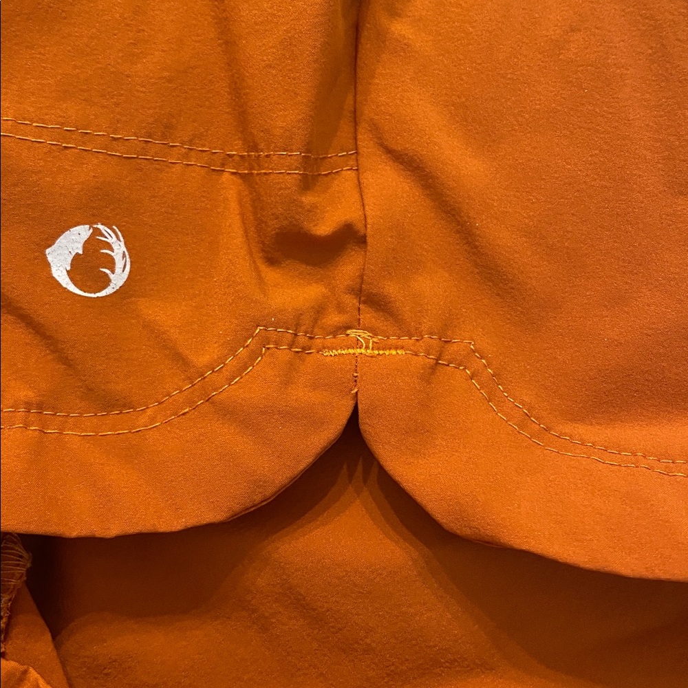 The American Outsdoorsman Nylon Gorpcore Terracotta Curved Hem Shorts SP22 LARGE - Picture 6 of 12
